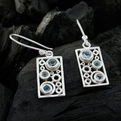 Blue-topaz-Korean-Aaliyah-multiple-Dangle-Blue-Silver-Earring