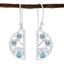 Blue-topaz-American-Bianca-multiple-Dangle-Blue-Sterling-Silver-Earring