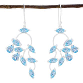 Blue-topaz-Australian-Eleanor-multiple-Dangle-Blue-925-Sterling-Silver-Earring