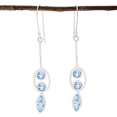 Blue-topaz-German-Ellie-multiple-Dangle-Blue-925-Sterling-Silver-Earring