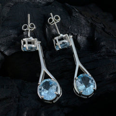 Blue-Topaz-Korean-Ji-eun-Toi-et-Moi-Stud-Blue-Sterling-Silver-Earring