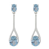 Blue-Topaz-Korean-Ji-eun-Toi-et-Moi-Stud-Blue-Sterling-Silver-Earring