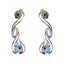 Blue-topaz-Moroccan-Grace-multiple-Stud-Blue-92.5-Silver-Earring