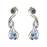 Blue-topaz-Moroccan-Grace-multiple-Stud-Blue-92.5-Silver-Earring