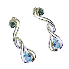 Blue-topaz-Moroccan-Grace-multiple-Stud-Blue-92.5-Silver-Earring