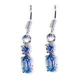 Blue-Topaz-Egyptian-Addison-multiple-Dangle-Blue-Silver-Earring