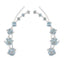 Blue-Topaz-Turkish-Nari-multiple-EarCuff-Blue-925-Sterling-Silver-Earring