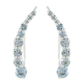 Blue-Topaz-Russian-Yuna-multiple-EarCuff-Blue-Silver-Earring