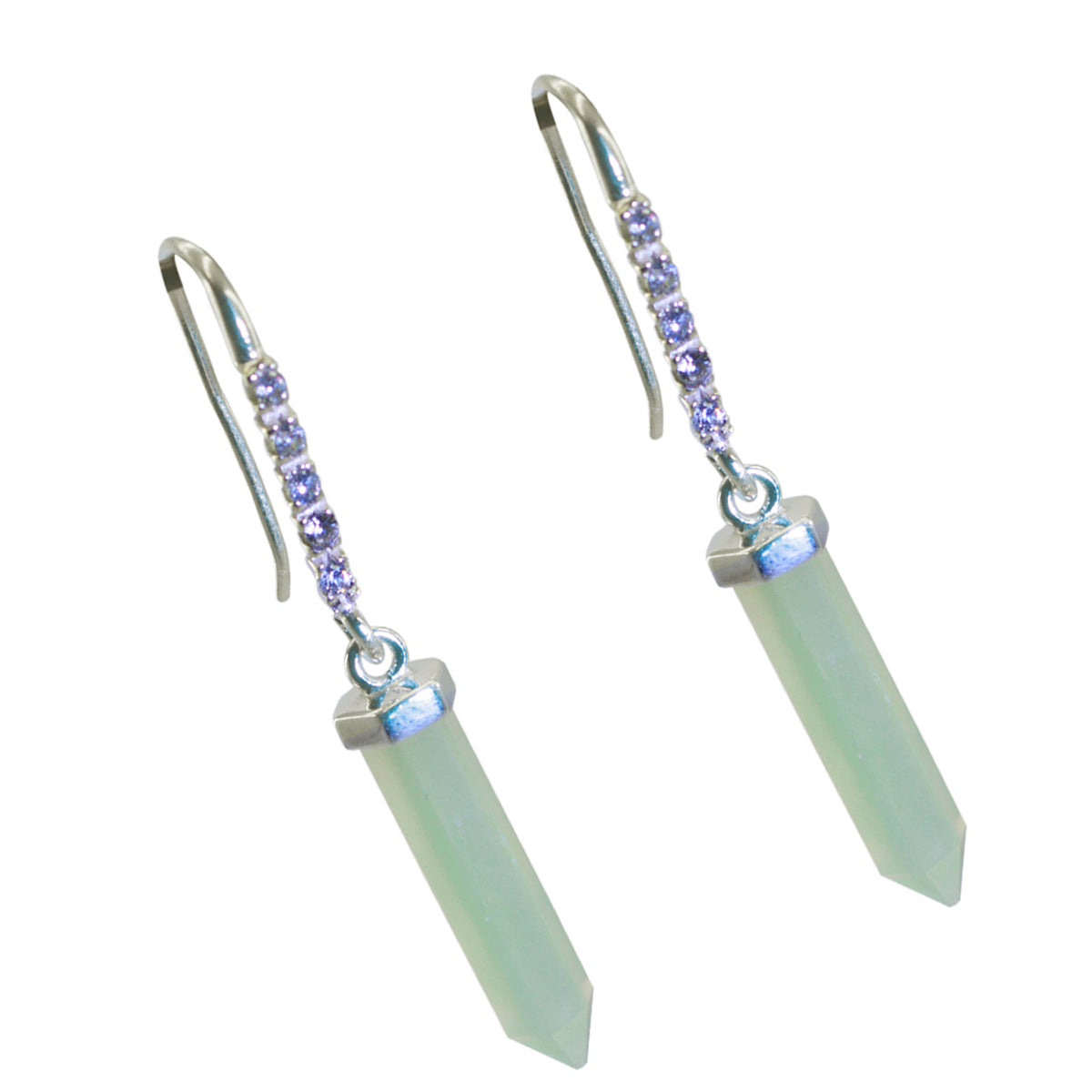 Chalcedony-Spanish-Aurora-multiple-Dangle-Blue-925-Silver-Earring