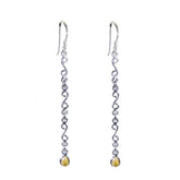 Citrine-Korean-Nora-multiple-Dangle-Yellow-Sterling-Silver-Earring
