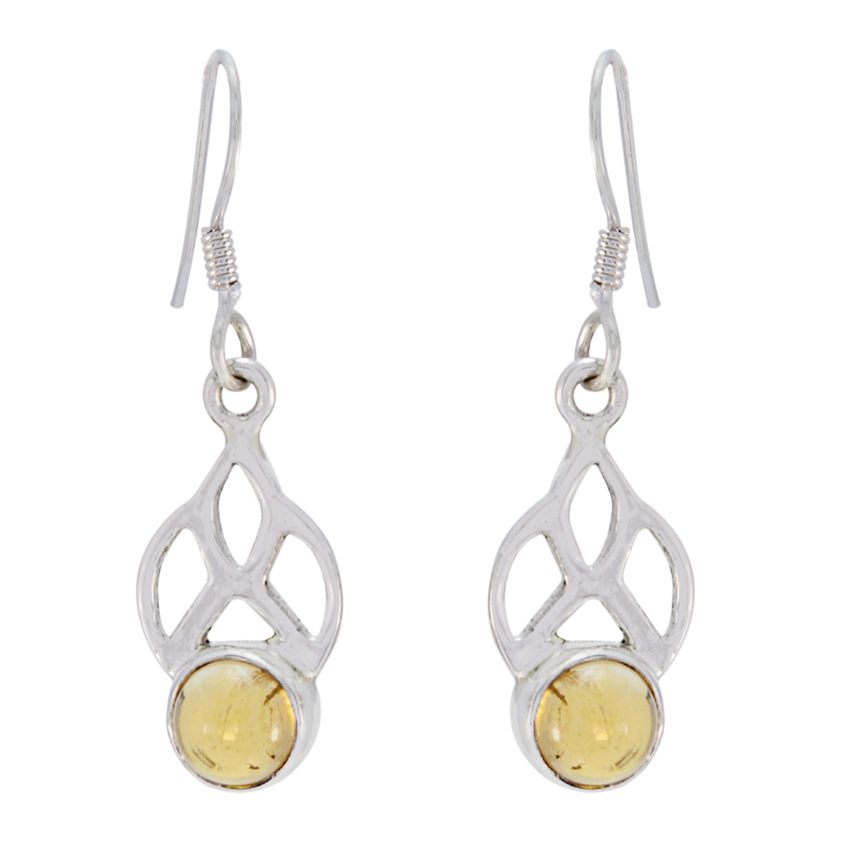 Citrine-Moroccan-Lea-Solitaire-Dangle-Yellow-Sterling-Silver-Earring