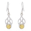 Citrine-Moroccan-Lea-Solitaire-Dangle-Yellow-Sterling-Silver-Earring