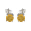 Citrine-American-Fernandaa-Solitaire-Stud-Yellow-92.5-Silver-Earring