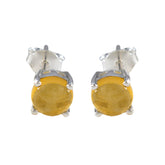 Citrine-American-Fernandaa-Solitaire-Stud-Yellow-92.5-Silver-Earring