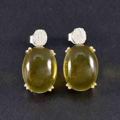 Citrine-American-Lourdes-multiple-Stud-Yellow-Silver-Earring