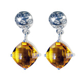 Citrine-German-Bella-multiple-Stud-Yellow-92.5-Silver-Earring