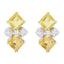 Citrine-African-Amanda-multiple-Stud-Yellow-Silver-Earring