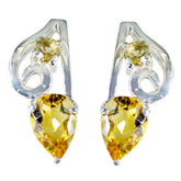Citrine-Turkish-Camila-multiple-Stud-Yellow-925-Silver-Earring
