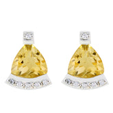 Citrine-Mexican-Cecilia-multiple-Stud-Yellow-925-Silver-Earring