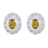 Citrine-Latin-American-Daniela-multiple-Stud-Yellow-925-Silver-Earring