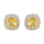 Citrine-German-Sara-multiple-Stud-Yellow-Silver-Earring