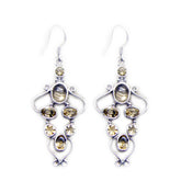 Citrine-Japanese-Yasmin-multiple-Dangle-Yellow-925-Silver-Earring