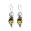 Citrine-Middle-Eastern-Eliza-multiple-Dangle-Yellow-92.5-Silver-Earring