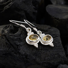 Citrine-Latin-American-Emily-multiple-Dangle-Yellow-Silver-Earring