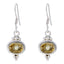 Citrine-Latin-American-Emily-multiple-Dangle-Yellow-Silver-Earring