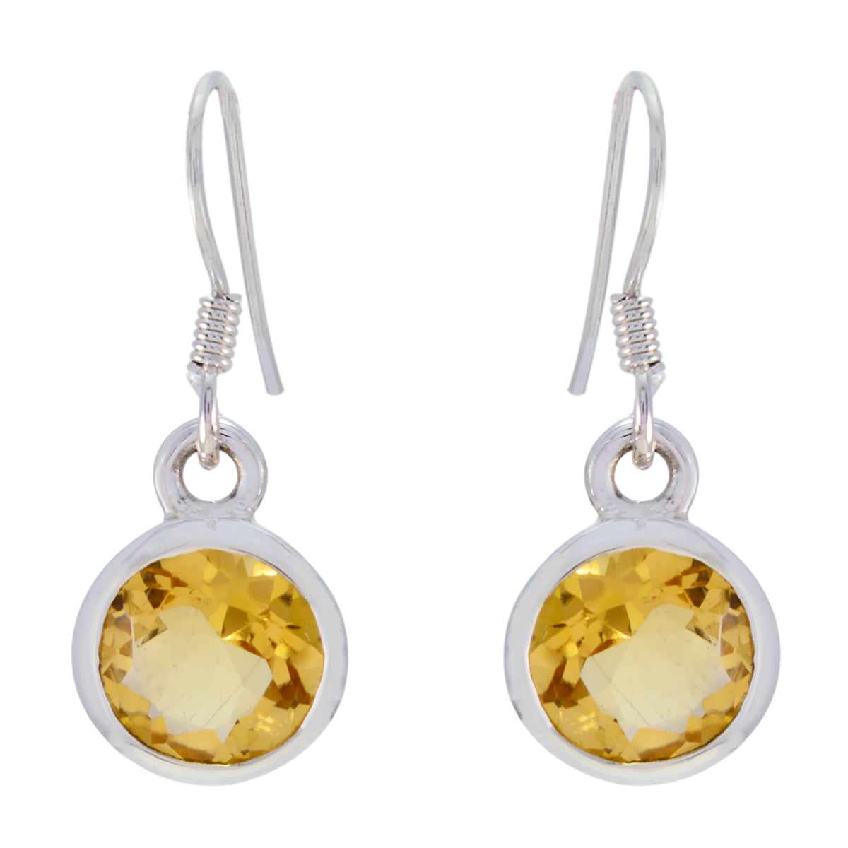 Citrine-Russian-Freya-Solitaire-Dangle-Yellow-925-Silver-Earring