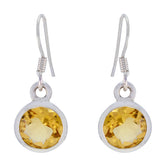 Citrine-Russian-Freya-Solitaire-Dangle-Yellow-925-Silver-Earring