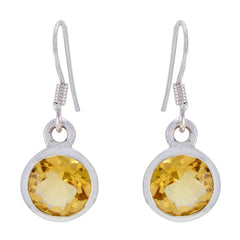 Citrine-Russian-Freya-Solitaire-Dangle-Yellow-925-Silver-Earring