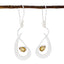 Citrine-African-Eleanor-Solitaire-Dangle-Yellow-Sterling-Silver-Earring