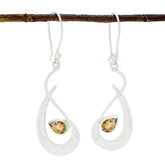 Citrine-African-Eleanor-Solitaire-Dangle-Yellow-Sterling-Silver-Earring