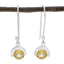 Citrine-Latin-American-Alice-Solitaire-Dangle-Yellow-925-Silver-Earring