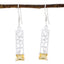 Citrine-American-Yan-Solitaire-Dangle-Yellow-Silver-Earring