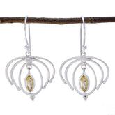Citrine-Latin-American-Grace-Solitaire-Dangle-Yellow-925-Silver-Earring
