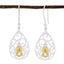 Citrine-German-Isabelle-Solitaire-Dangle-Yellow-925-Silver-Earring