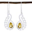 Citrine-African-Isla-Solitaire-Dangle-Yellow-925-Sterling-Silver-Earring
