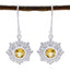 Citrine-Korean-Katharina-Solitaire-Dangle-Yellow-92.5-Silver-Earring