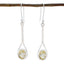 Citrine-Japanese-Kennedy-Solitaire-Dangle-Yellow-925-Silver-Earring