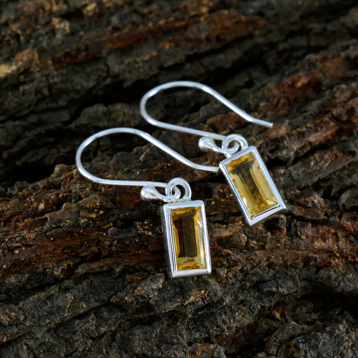 Citrine-Russian-Leah-Solitaire-Dangle-Yellow-925-Sterling-Silver-Earring