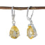 Citrine-African-Marie-Solitaire-Dangle-Yellow-925-Sterling-Silver-Earring