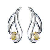Citrine-American-Mila-Solitaire-Stud-Yellow-92.5-Silver-Earring