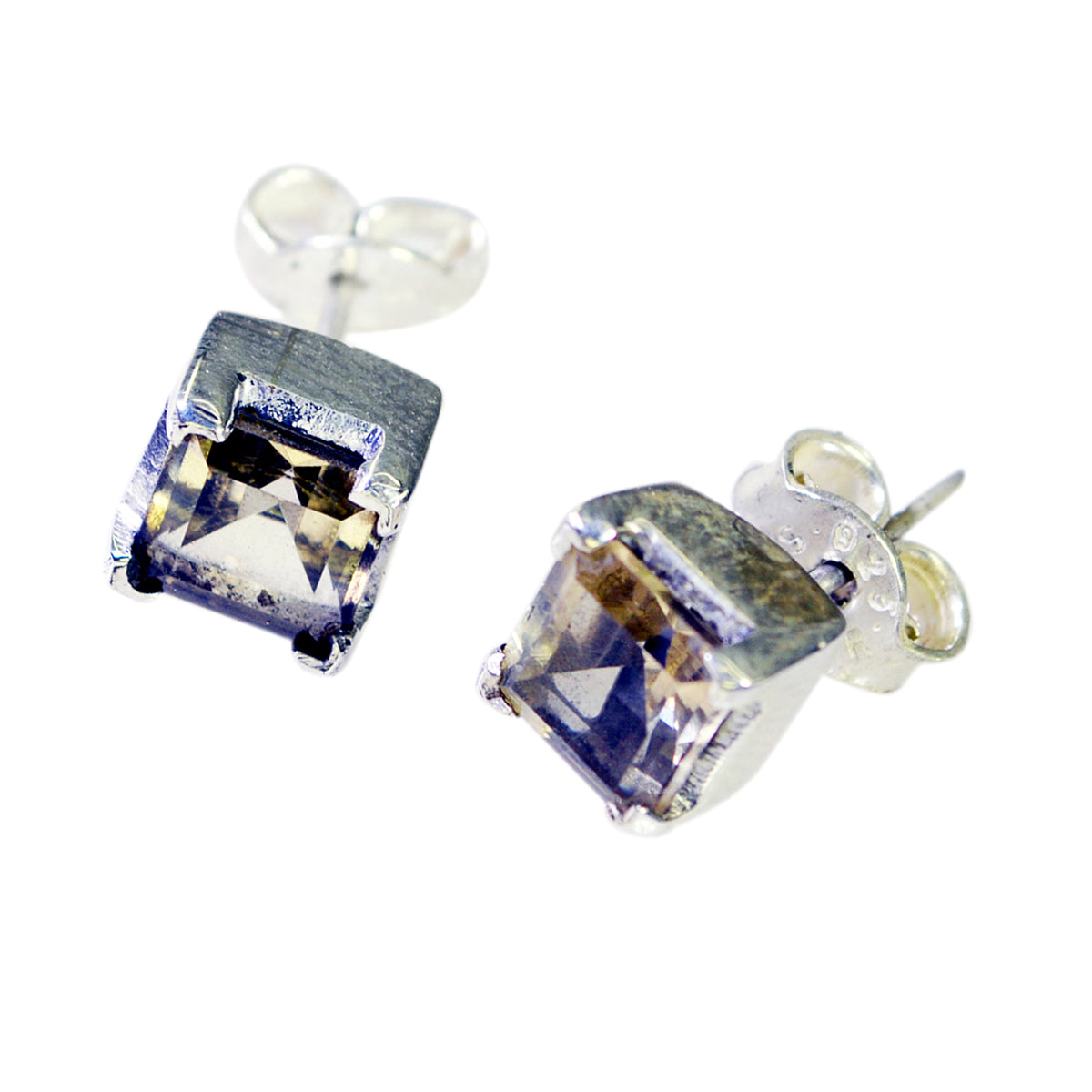 Citrine-Middle-Eastern-Olivia-Solitaire-Stud-Yellow-Sterling-Silver-Earring