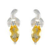 Citrine-Spanish-Riley-Solitaire-Stud-Yellow-925-Silver-Earring