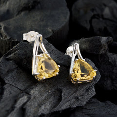 Citrine-Korean-Amanda-Solitaire-Stud-Yellow-Sterling-Silver-Earring
