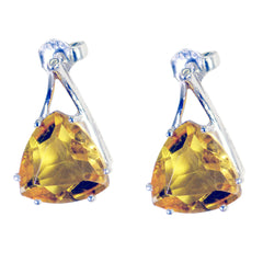 Citrine-Korean-Amanda-Solitaire-Stud-Yellow-Sterling-Silver-Earring