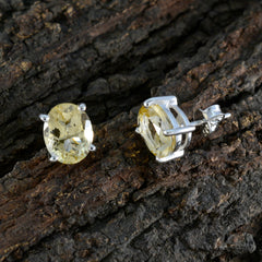 Citrine-African-Skylar-Solitaire-Stud-Yellow-92.5-Silver-Earring