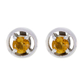 Citrine-Moroccan-Sophia-Solitaire-Stud-Yellow-925-Sterling-Silver-Earring